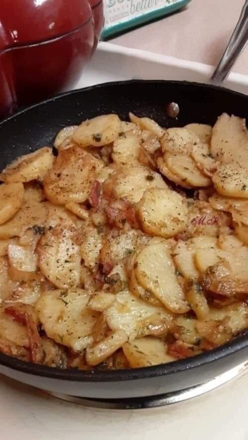 Crispy Fried Potatoes and Onions Recipe | A Tasty Side Dish