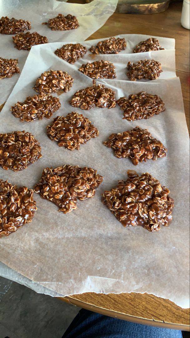 EASY NO BAKE COOKIES