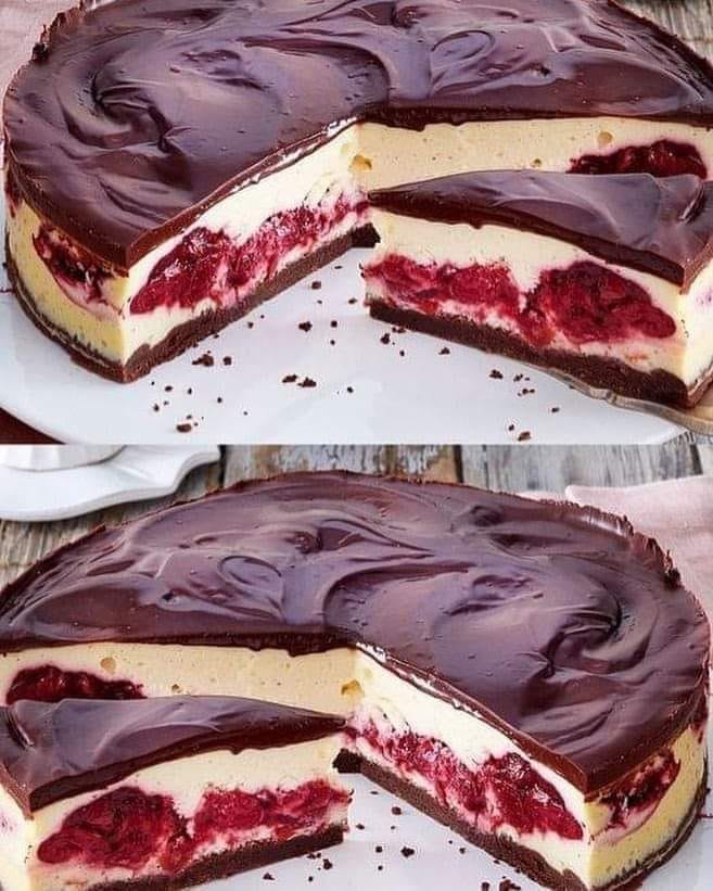 Indulge in Decadence with our Black Forest Cheesecake