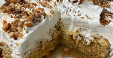 Toffee Butterscotch Poke Cake recipe