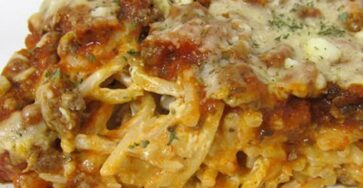 Baked Cream Cheese Spaghetti
