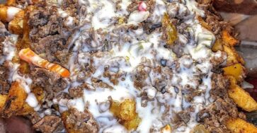 Philly steak cheese fries