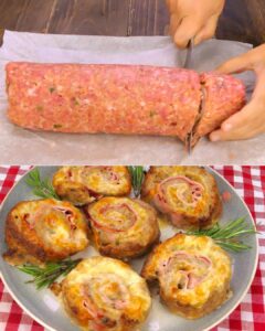 Cheesy Beef Roulade