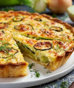 Zucchini Onion Pie Recipe