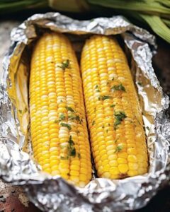 Foil-Wrapped Oven Roasted Corn on The Cob