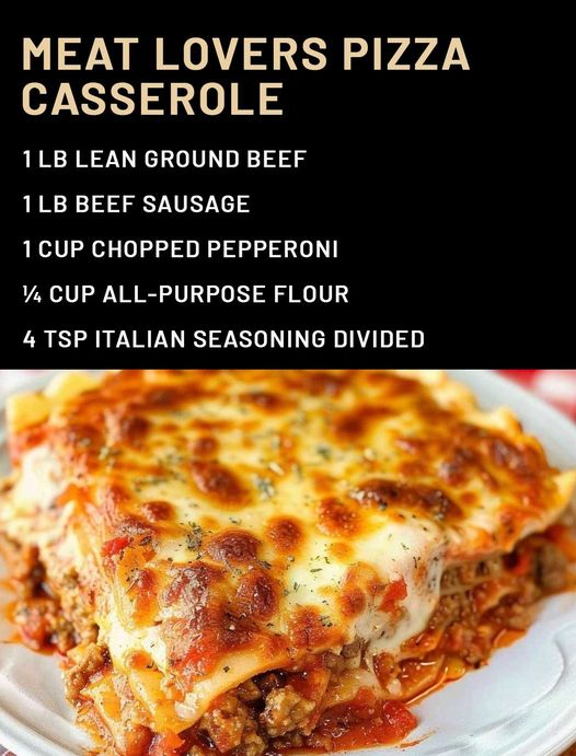 Meat Lovers Pizza Casserole iadun